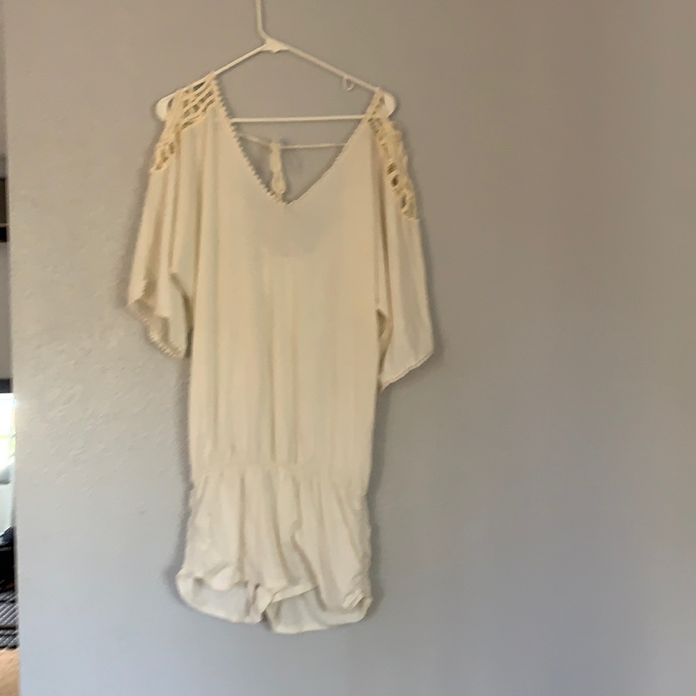 L*space crochet shoulder romper